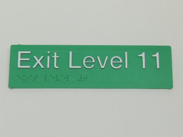 Braille Signs - Exit Level 11 Image