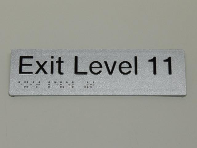 Braille Signs - Exit Level 11 Image