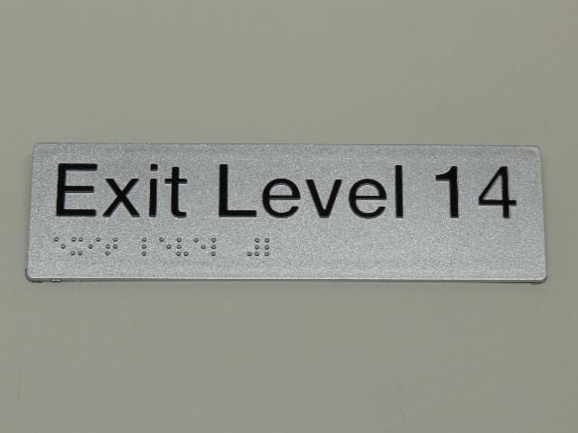 Braille Signs - Exit Level 14 Image