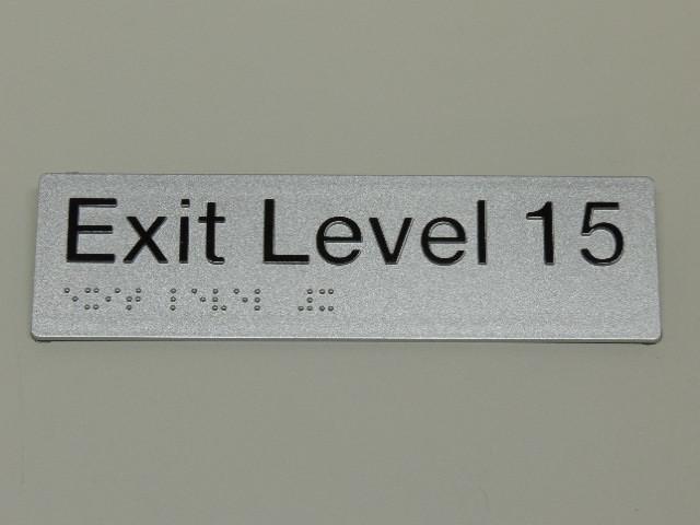 Braille Signs - Exit Level 15 Image