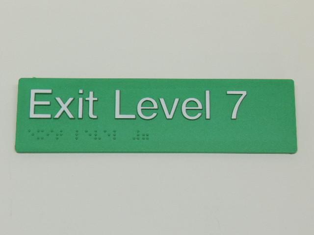 Braille Signs - Exit Level 7 Image