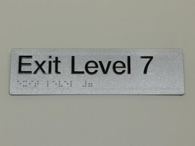 Braille Signs - Exit Level 7 Image
