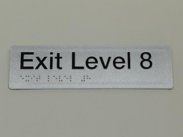 Braille Signs - Exit Level 8 Image