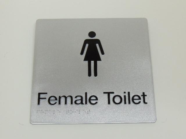 Braille Sign - Female Toilet Image