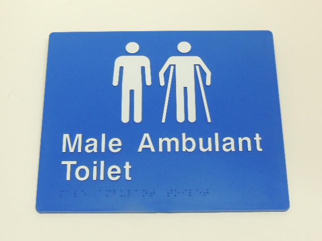 Braille Signs - Male & Male Ambulant Toilet Image
