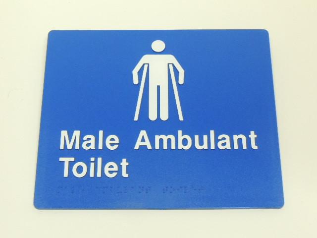 Braille Signs - Male Ambulant Toilet Image