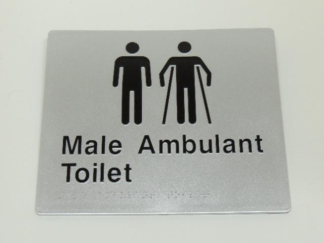 Braille Signs - Male & Male Ambulant Toilet Image