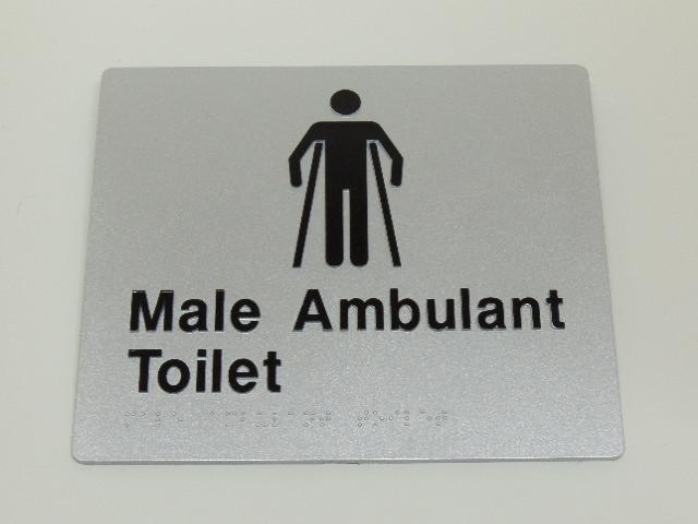 Braille Signs - Male Ambulant Toilet Image