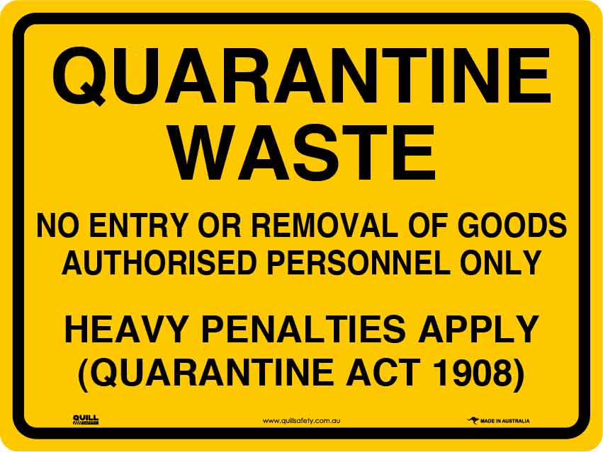 Quarantine Signs - Quarantine Waste Image