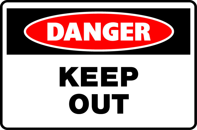 Danger Signs - Keep Out Image