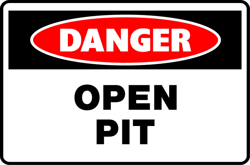 Danger Signs - Open Pit Image