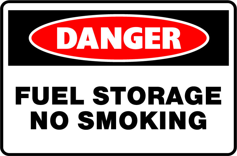 Danger Signs - Fuel Storage No Smoking Image