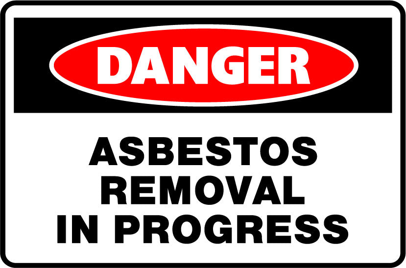 Danger Signs - Asbestos Removal In Progress Image