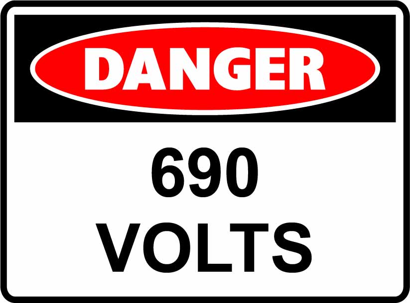 Danger Signs - 690 Volts Image