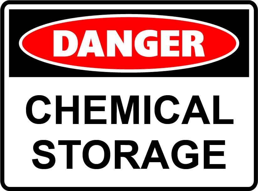 Danger Signs - Chemical Storage Image