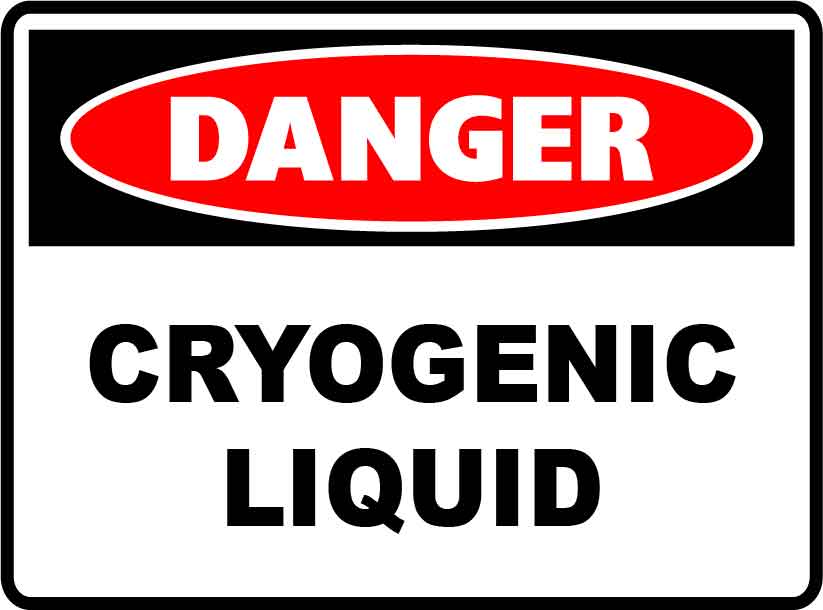 Danger Signs - Cryogenic Liquid Image