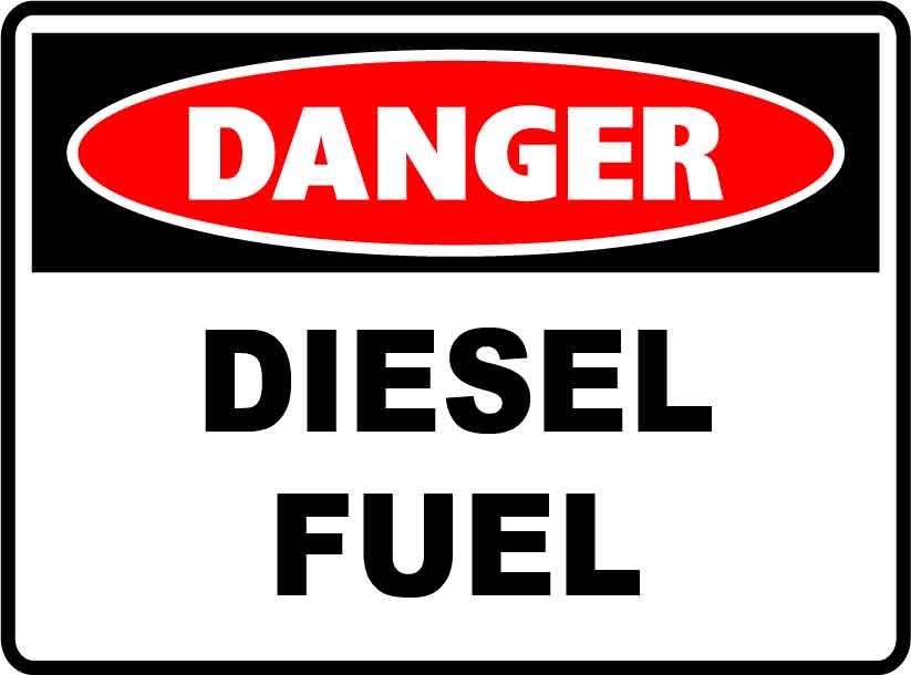 Danger Signs - Diesel Fuel Image