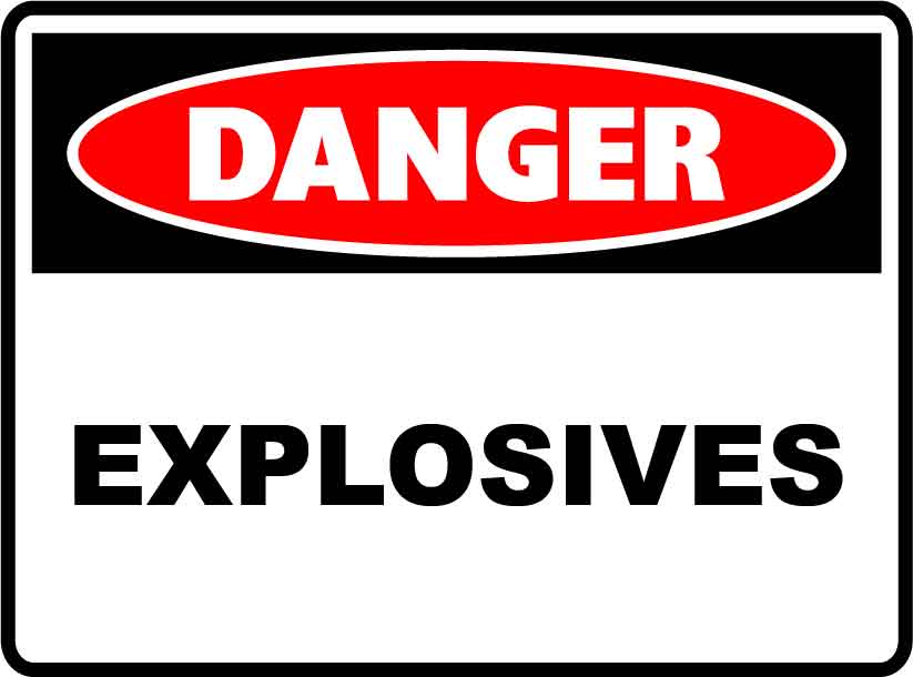 Danger Signs - Explosives Image