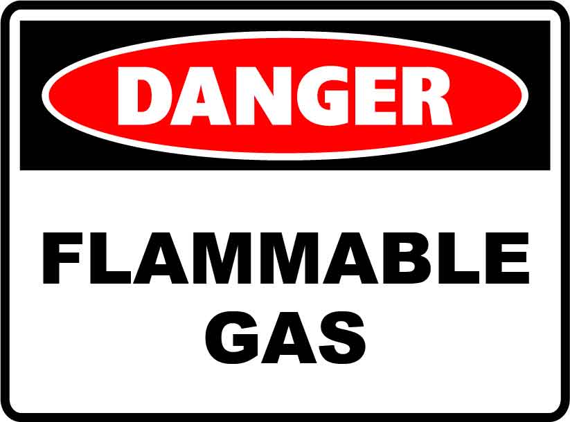 Danger Signs - Flammable Gas Image