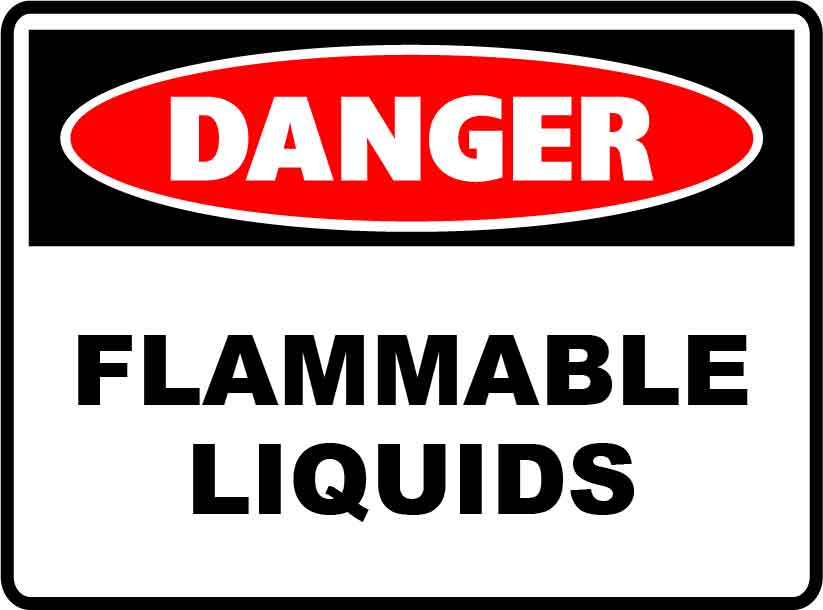 Danger Signs - Flammable Liquids Image