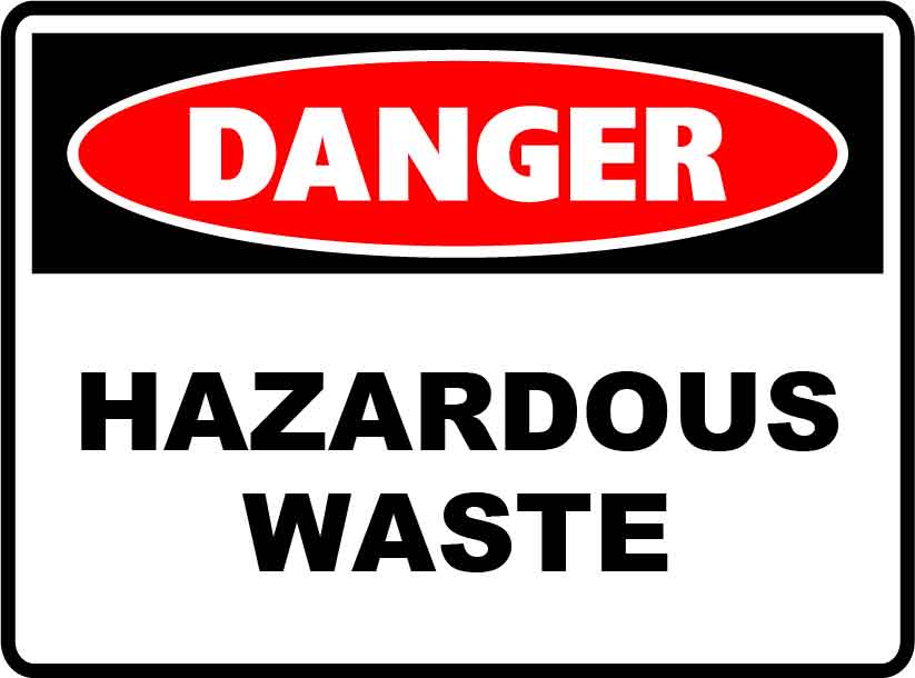 Danger Signs - Hazardous Waste Image