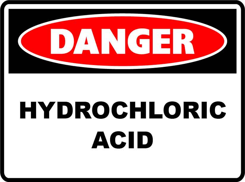Danger Signs - Hydrochloric Acid Image