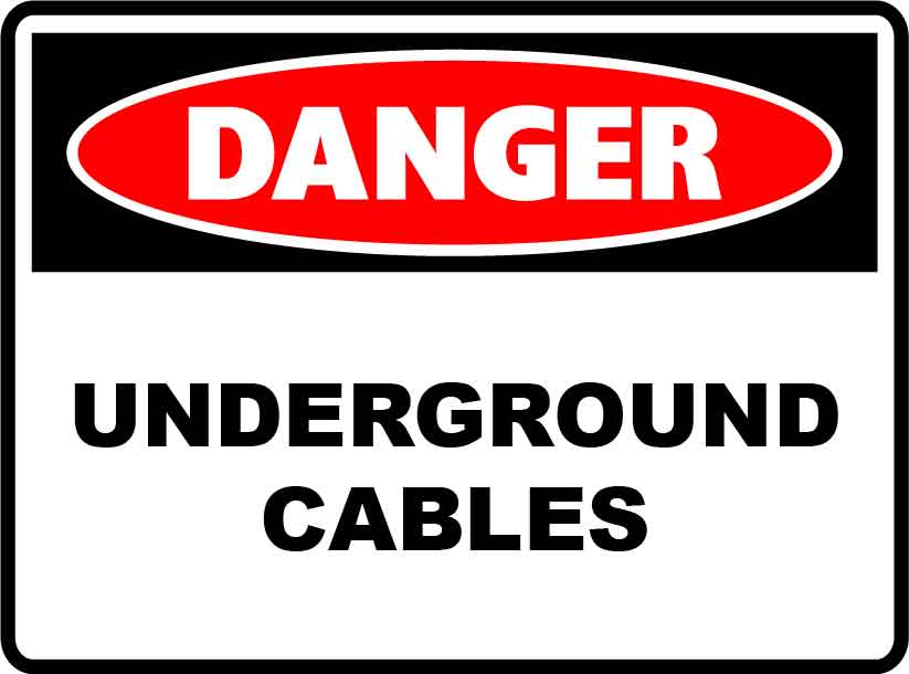 Danger Signs - Underground Cables Image
