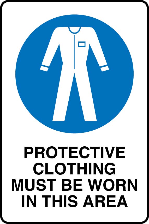 Mandatory Signs - Protective Clothing Must Be Worn In This Area Image