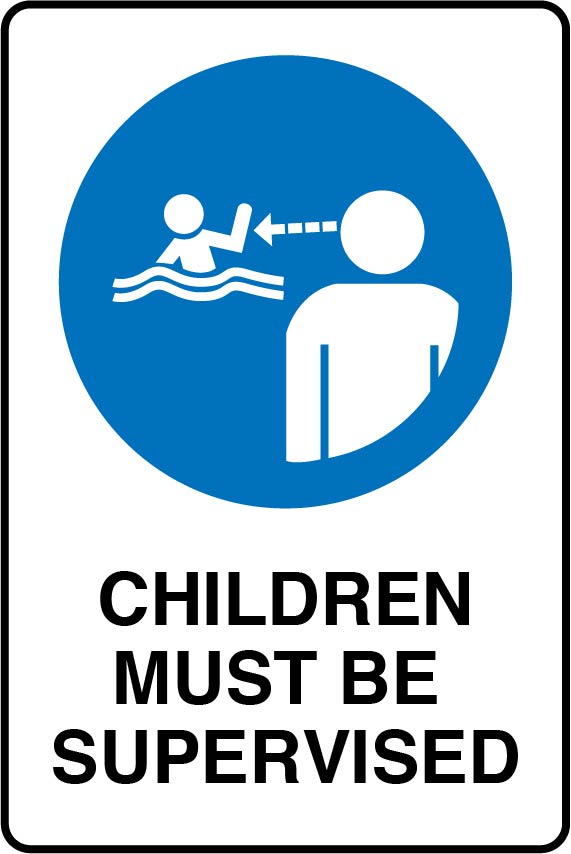Mandatory Signs - Children Must Be Supervised Image