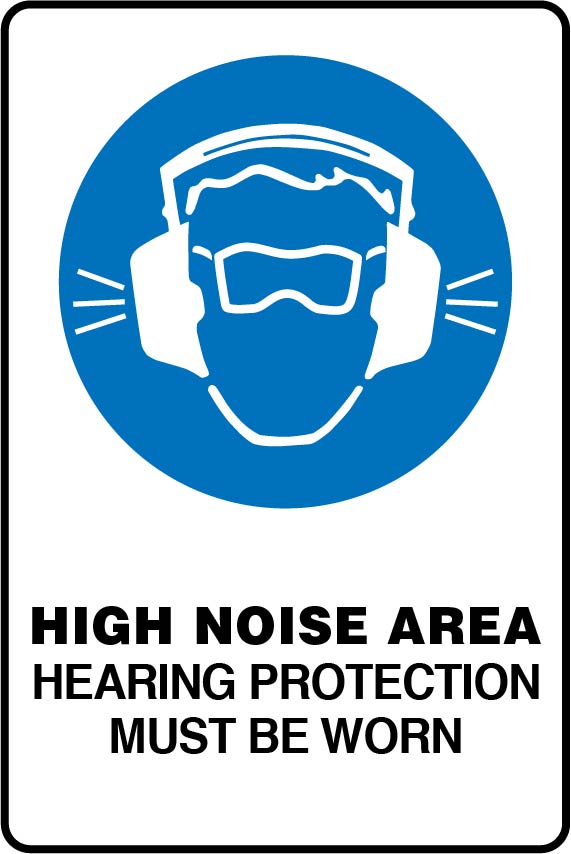 Mandatory Signs - High Noise Area Hearing Protection Must Be Worn Image