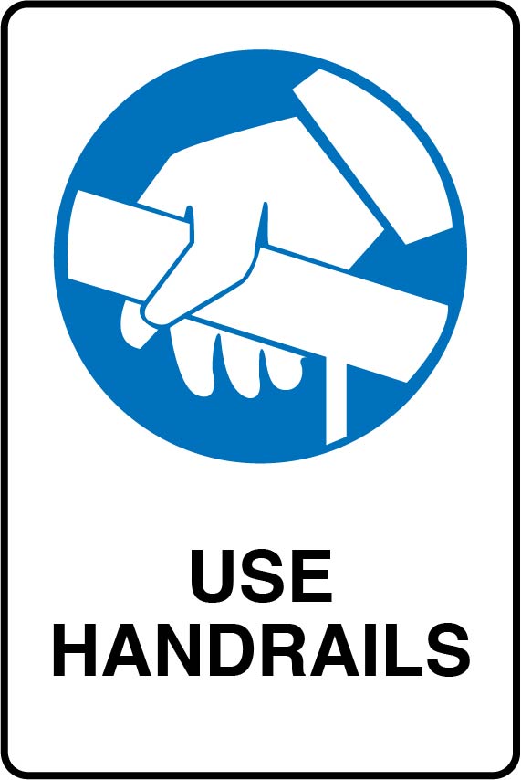Mandatory Sign - Use Handrails Image