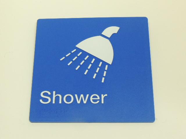 Braille Signs - Shower Image