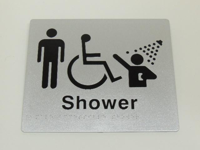 Braille Signs - Male Accessible Shower Image