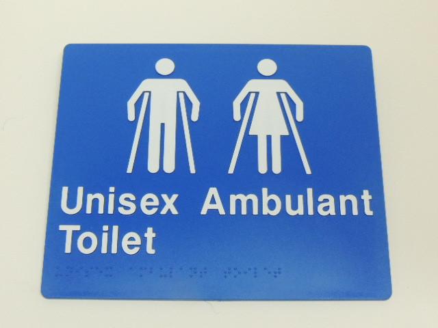 Braille Signs - Unisex Ambulant Toilet Image