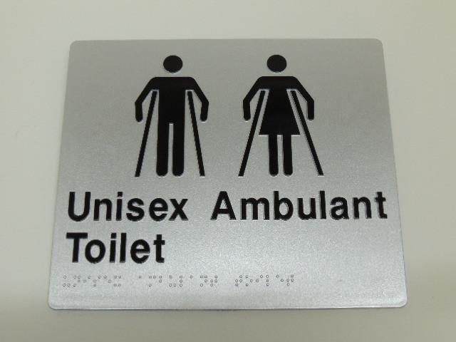Braille Signs - Unisex Ambulant Toilet Image