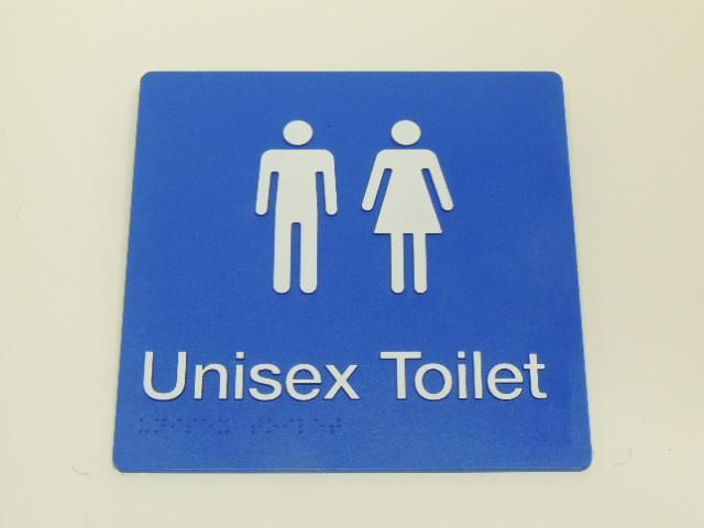 Braille Signs - Unisex Toilet Image