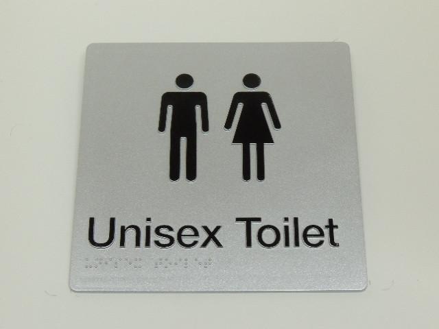 Braille Signs - Unisex Toilet Image