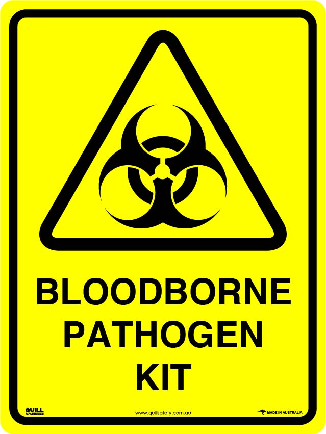Warning Signs - Bloodborne Pathogen Kit – Quill Safety
